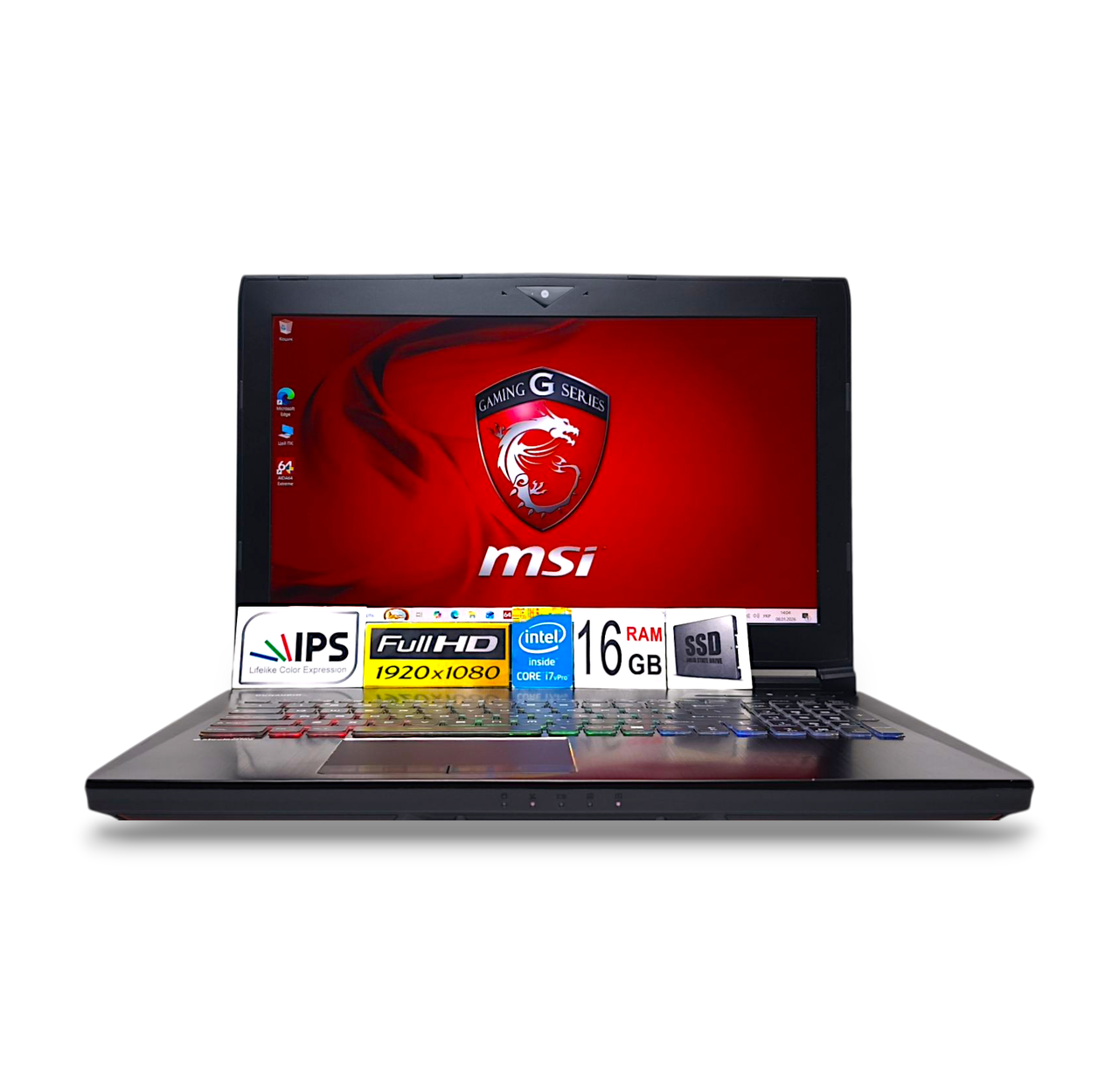 Ноутбук MSI Dominator Pro 15.6 FHD IPS Core i7-6700HQ 16GB Ram SSD128GB+1TB HDD Nvidia GTX 1070 8GB