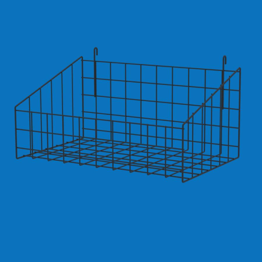 Кошик навісний на сітку 50х32 см, Великий, чорний