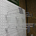 Стенд перфорований 2350х950 мм, приставний стелаж Рістел, торговий стелаж з перфорацією, перфорована вітрина торгова, стійка, фото 4