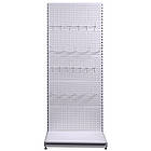Стенд перфорований 2350х950 мм, приставний стелаж Рістел, торговий стелаж з перфорацією, перфорована вітрина торгова, стійка, фото 2