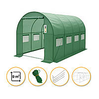 Садова теплиця парник LEOBRO Garden 9м2 Green 4,5х2 м (LB-G102-GRN)