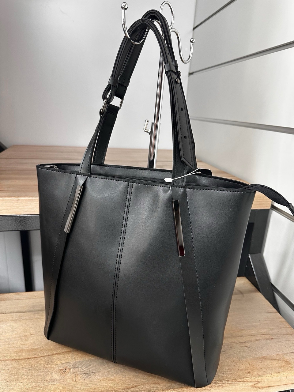 Сумка жіноча ділова містка на блискавці 32*31 см відмінної якості Nata, фото 1