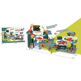 Трек дитячий 2в1, підсвічування, звук, електричні підіймачі