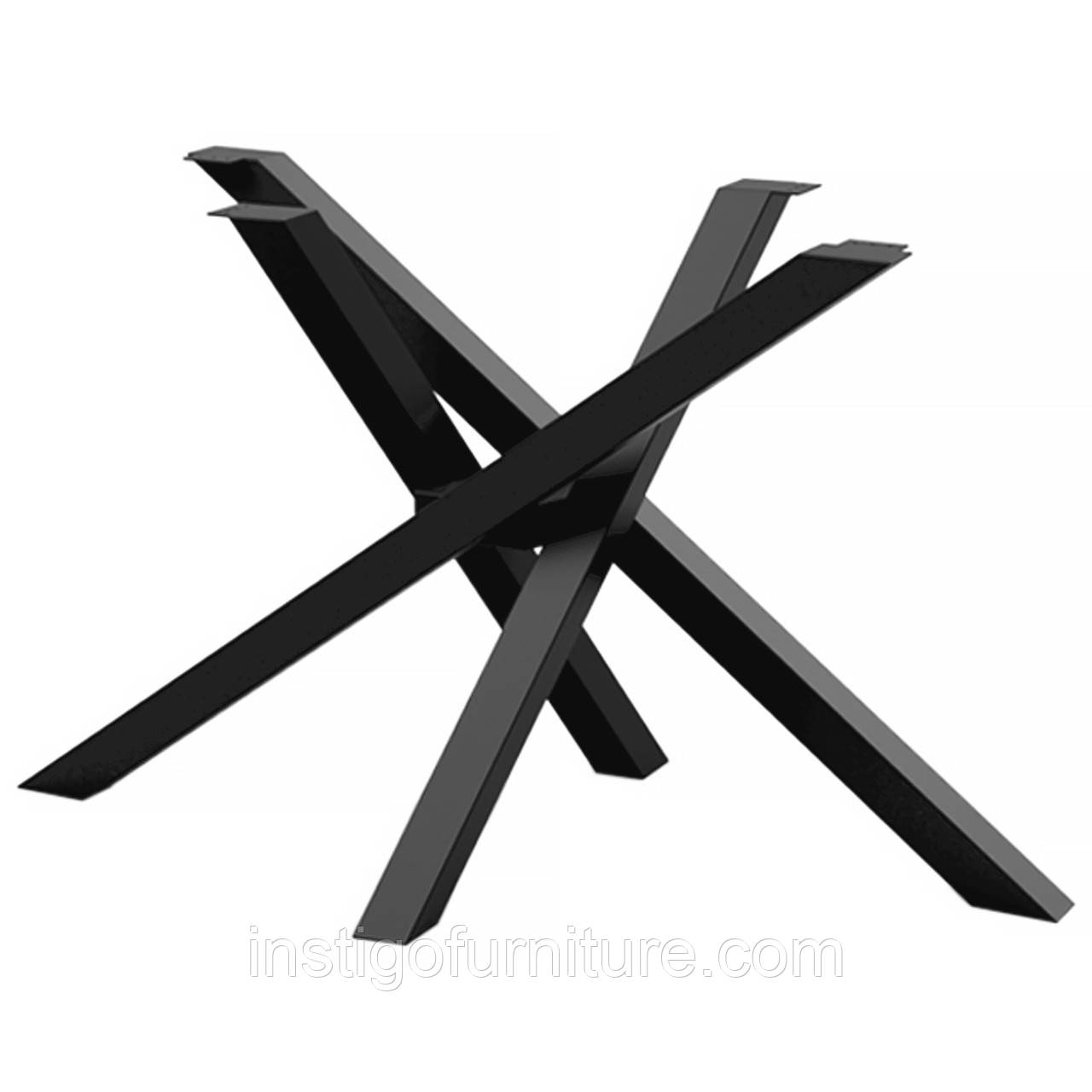 Каркас для столу з металу 1200×650 мм, H 740 мм Чорний, фото 1