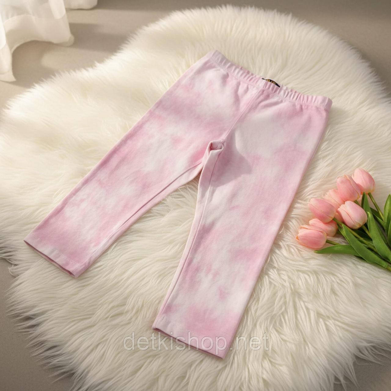 Укорочені легінси тай-дай  для дівчинки 116 см (5-6 років)