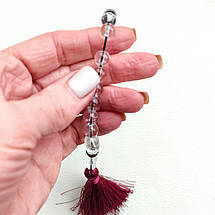 Чотки Гірський кришталь 33 намистини, фото 4