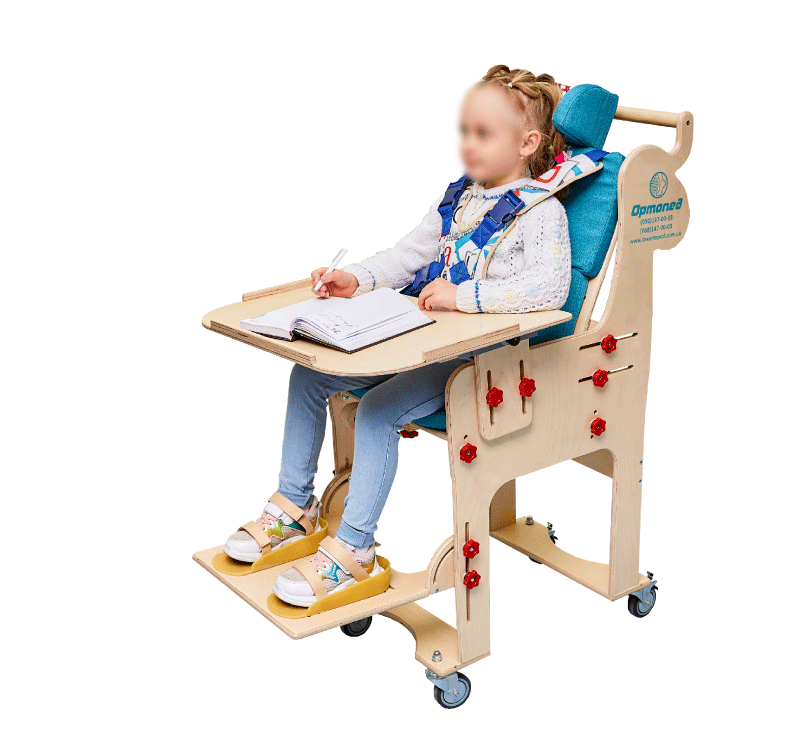 Стіл-парта з елементами фіксування тулуба Зефір-1 ортопед, фото 1