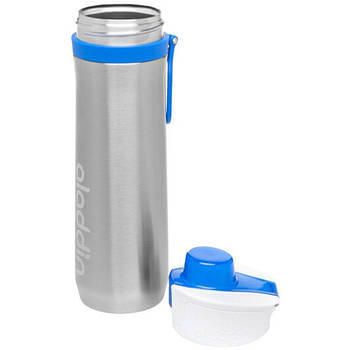 Aladdin Active Hydration 600 мл, синя із сірим термопляшка