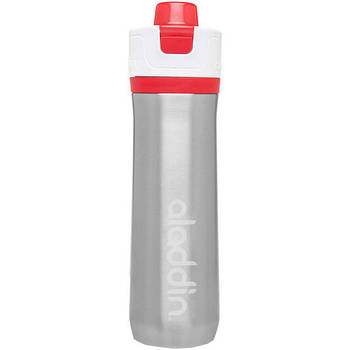 Aladdin Active Hydration 600 мл, сіра з червоним термопляшка