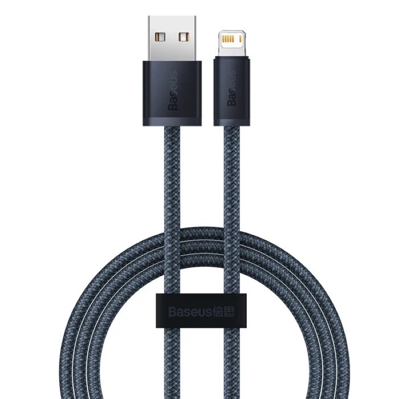Кабель Baseus Dynamic Series Fast Charging Data Cable USB to iP 2.4A 2m Slate Gray .Shop#7., фото 1