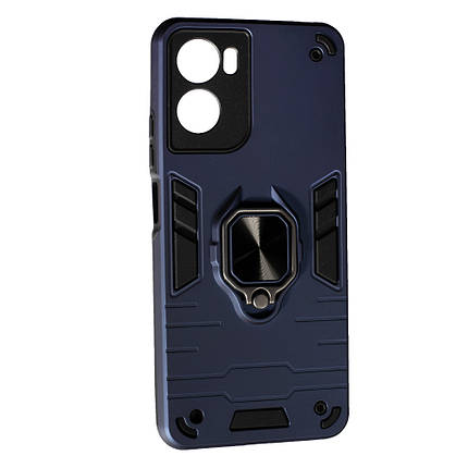 Чохол Antishock з кільцем-підставкою для Motorola G06 Dark Blue, фото 1