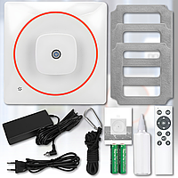 Робот-мийник вікон з ультразвуковим розпиленням, страхувальним тросом і пультом ДУ W32S