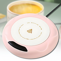 USB Підігрівач напоїв із трьома режимами температури 55-75 °C Рожевий