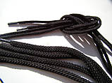 Шнурки взуттєві 2 м, діаметр 5 мм, чорні., фото 2