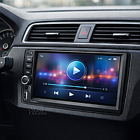 Автомагнітола 2DIN 7 дюймів сенсорна з Bluetooth, USB, FM-радіо, мультимедійна автомобільна магнітола з екраном TFT LCD, 7035W