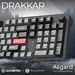 Клавіатура бездротова GamePro Asgard Drakkar Keychron Super Red Switch Black (MK305BK), фото 6