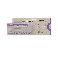 ПГА Sunmed USP 2 (EP 5) 75 см з кол. голкою 48мм 3/8 кола