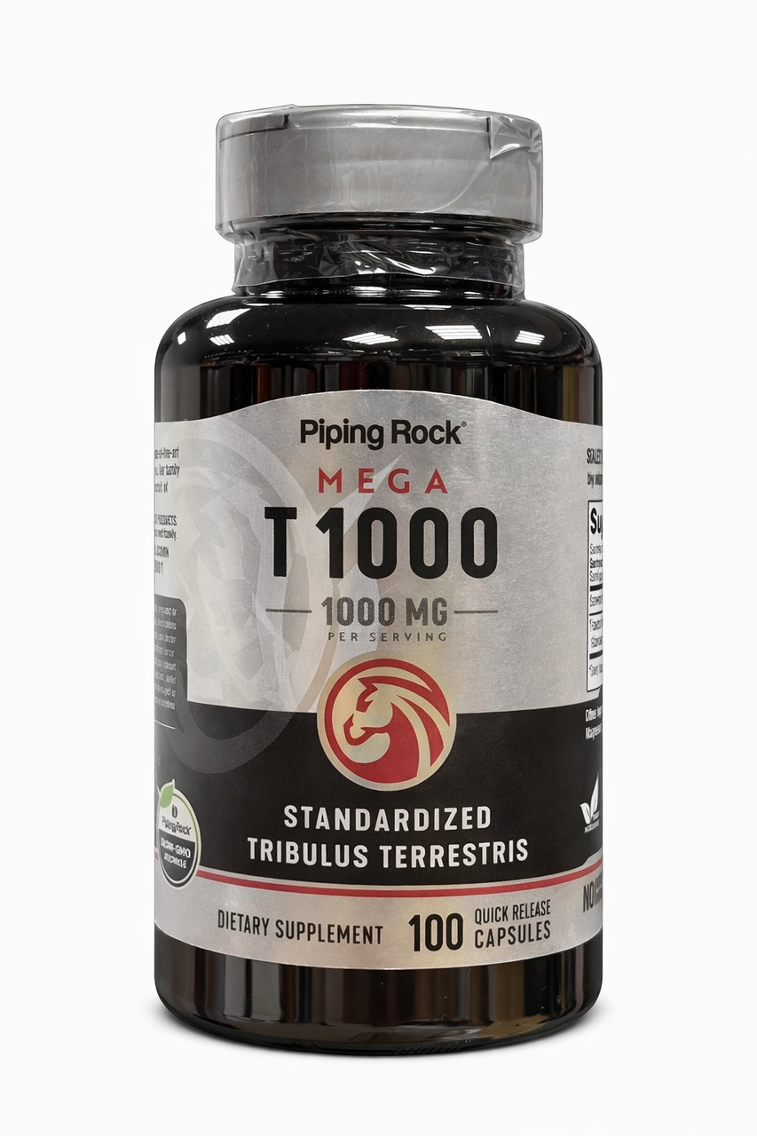 Бустер Тестостерону Piping Mega Rock T1000 Tribulus Terrestris 1000 мг на порцію 100 капсул, фото 1