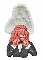 Силіконова форма для шоколаду, карамелі та ін "Лев в костюмі"