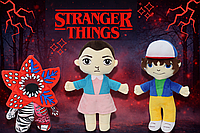 М’які іграшки «Дуже дивні справи»: Демогоргон, Одинадцять (Eleven) та Дастін Хендерсон.