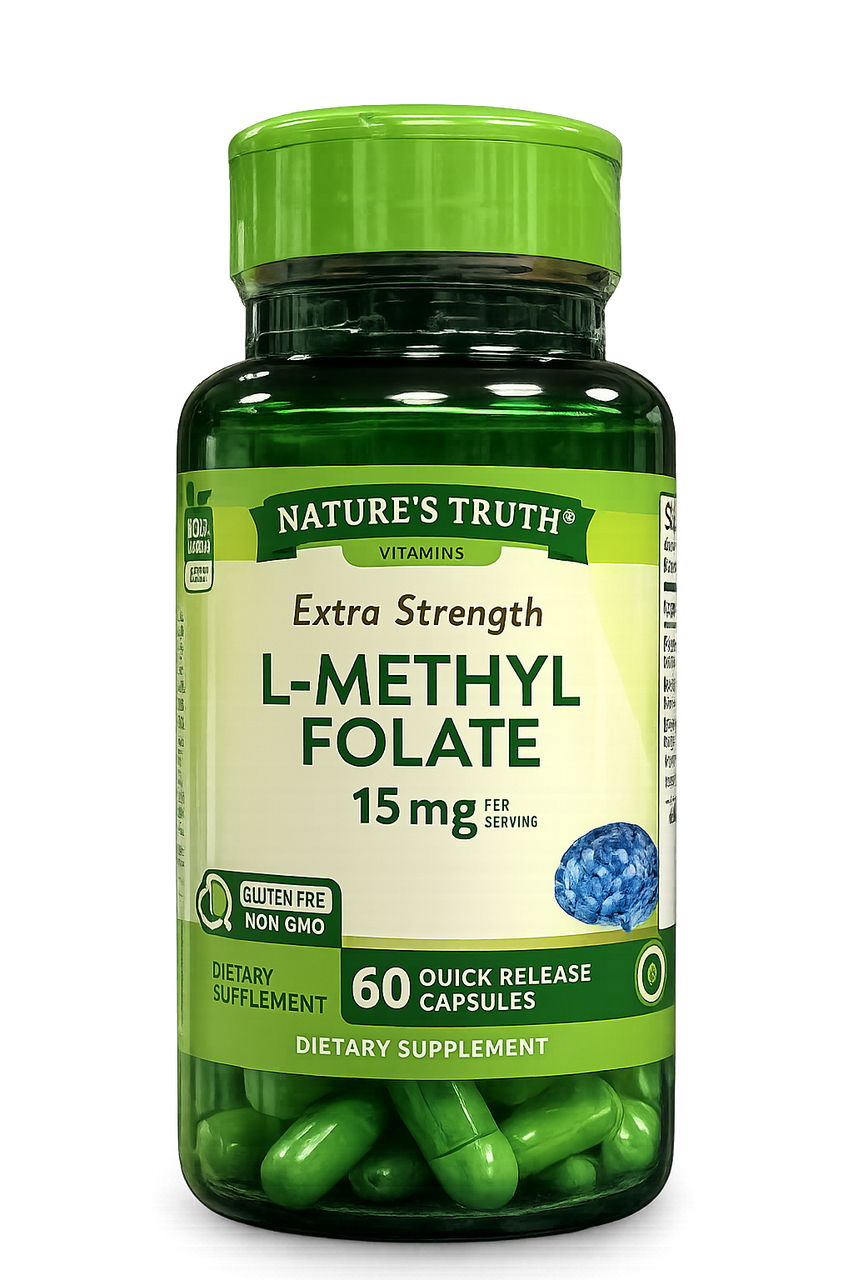 L-метил фолат Nature's Truth L-Methyl Folate 15 mg 60 caps, фото 1