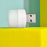 USB LED лампа ліхтарик нічник 1W 6500k біле світло для повербанку ноутбуку ПК, фото 6