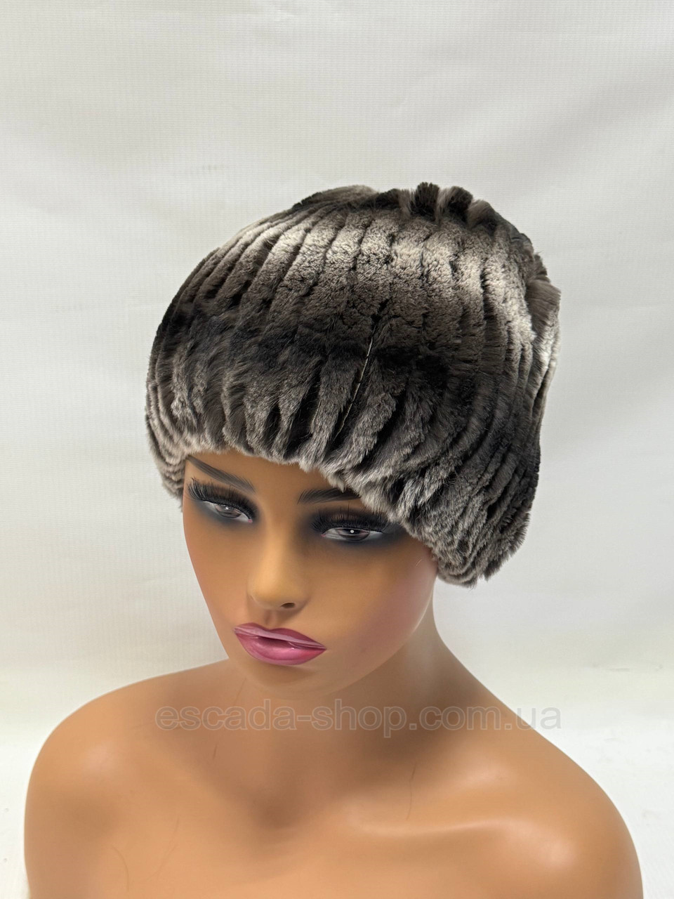 ШАПКА ЖІНОЧА З ХУТРА КРОЛИКА-РЕКСА, фото 1