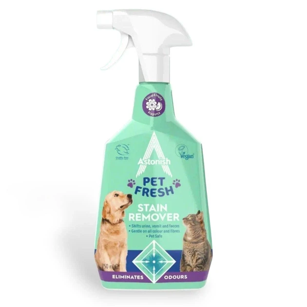 Спрей для видалення плям і запахів від домашніх тварин AstonishPet Fresh Stain Remover 750 мл