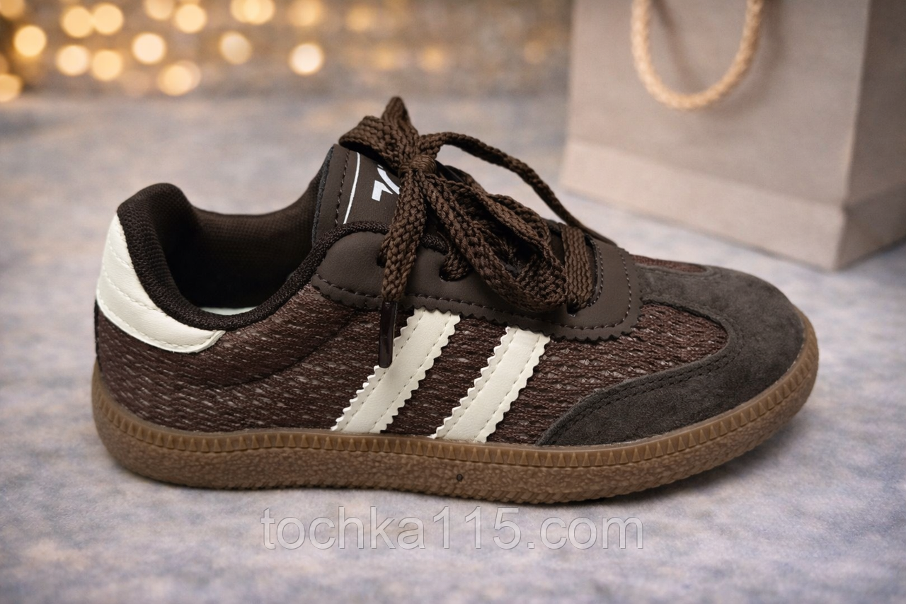 Тканинні дитячі кросівки Jong Golf сітка 31-37 коричневий, фото 1