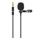 Мікрофон петличний для смартфона KM-002 3.5 mm TRSM Levalier MicroPhone Чорний, фото 2