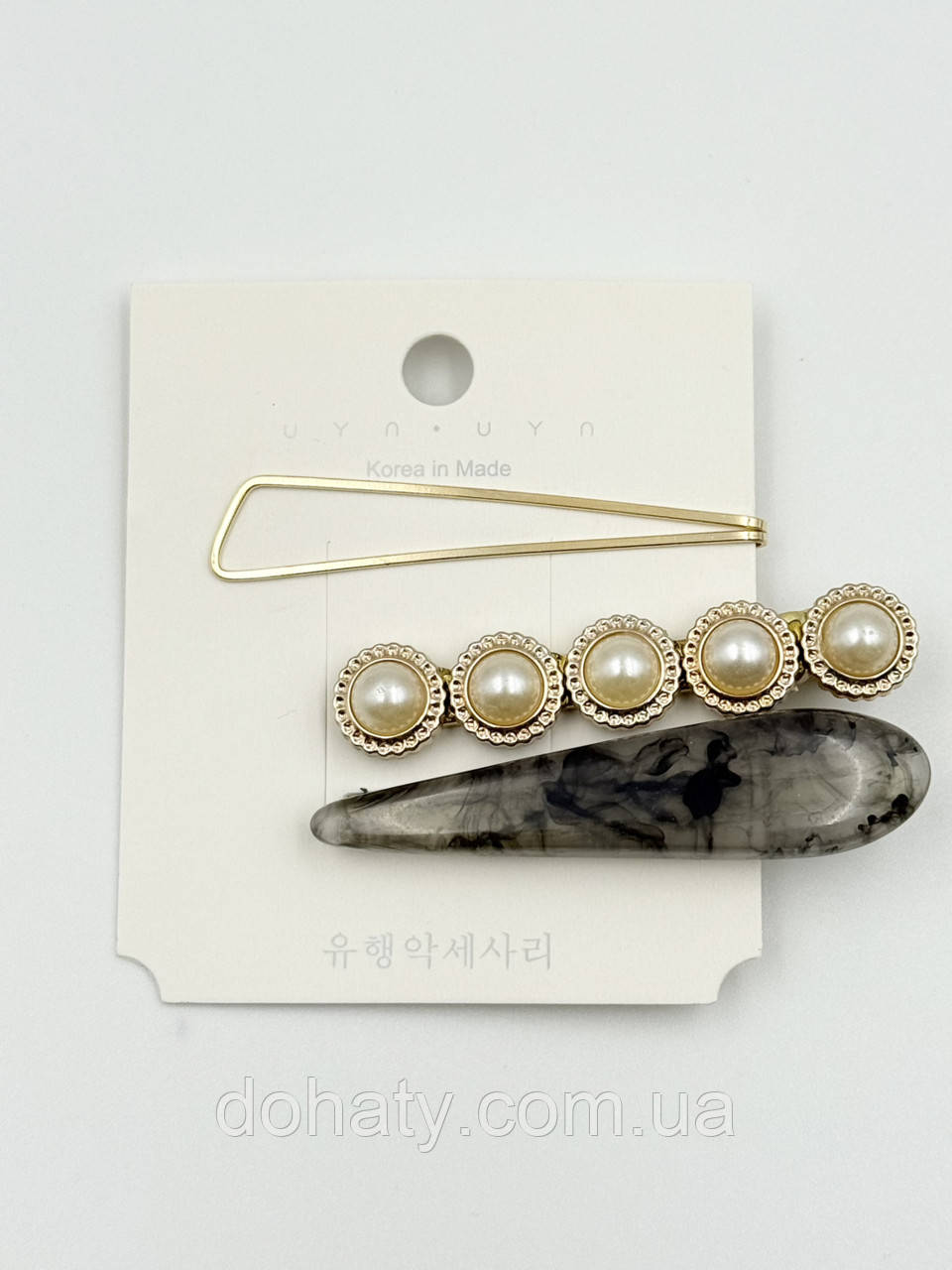 Набір заколок (сірий), фото 1