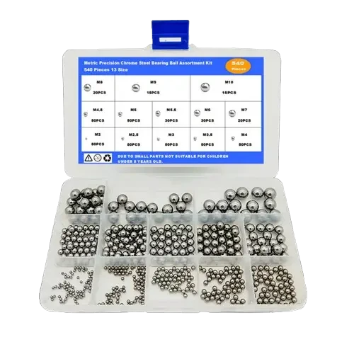 Набір сталевих кульок для підшипника, 2мм-10мм, 13 видів, 540 шт, фото 1