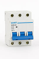 Автоматичний вимикач постійного струму CHINT NXB-63 3P 40A