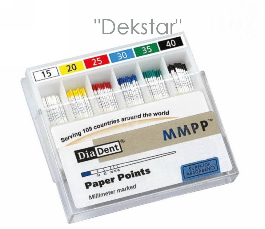 Штифти паперові Diadent (200 шт.) 02", фото 1