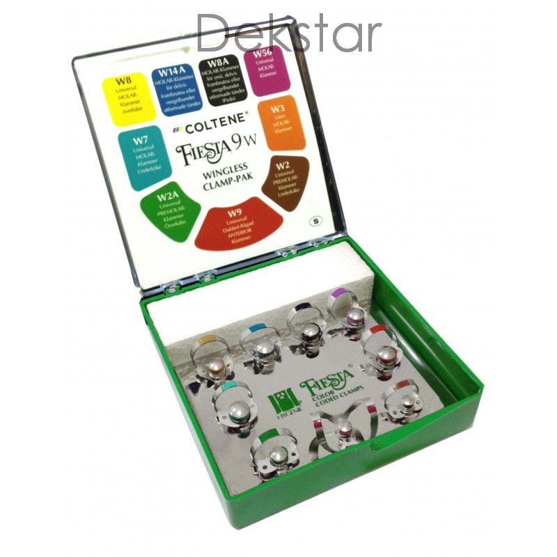 Кламери Хайдженік (Hygenic) (9 шт) на підставці, кодовані H02801, без крил, фото 1