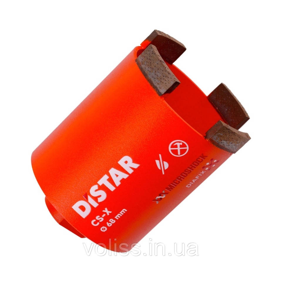 Коронка алмазна Distar 68 мм DDS-W 068*70-4 M16, фото 1