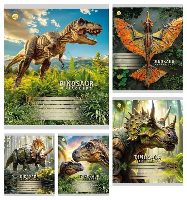 Зошит 24арк. кліт. /ТВ/ "Динозаври" №ТА61306(20)(320), фото 1