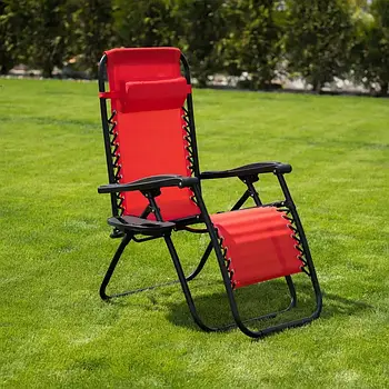 Крісло-шезлонг Virgo Zero Gravity Red