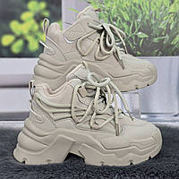 Ботинки детские для девочки Jong Golf серые демисезонные на платформе 5973