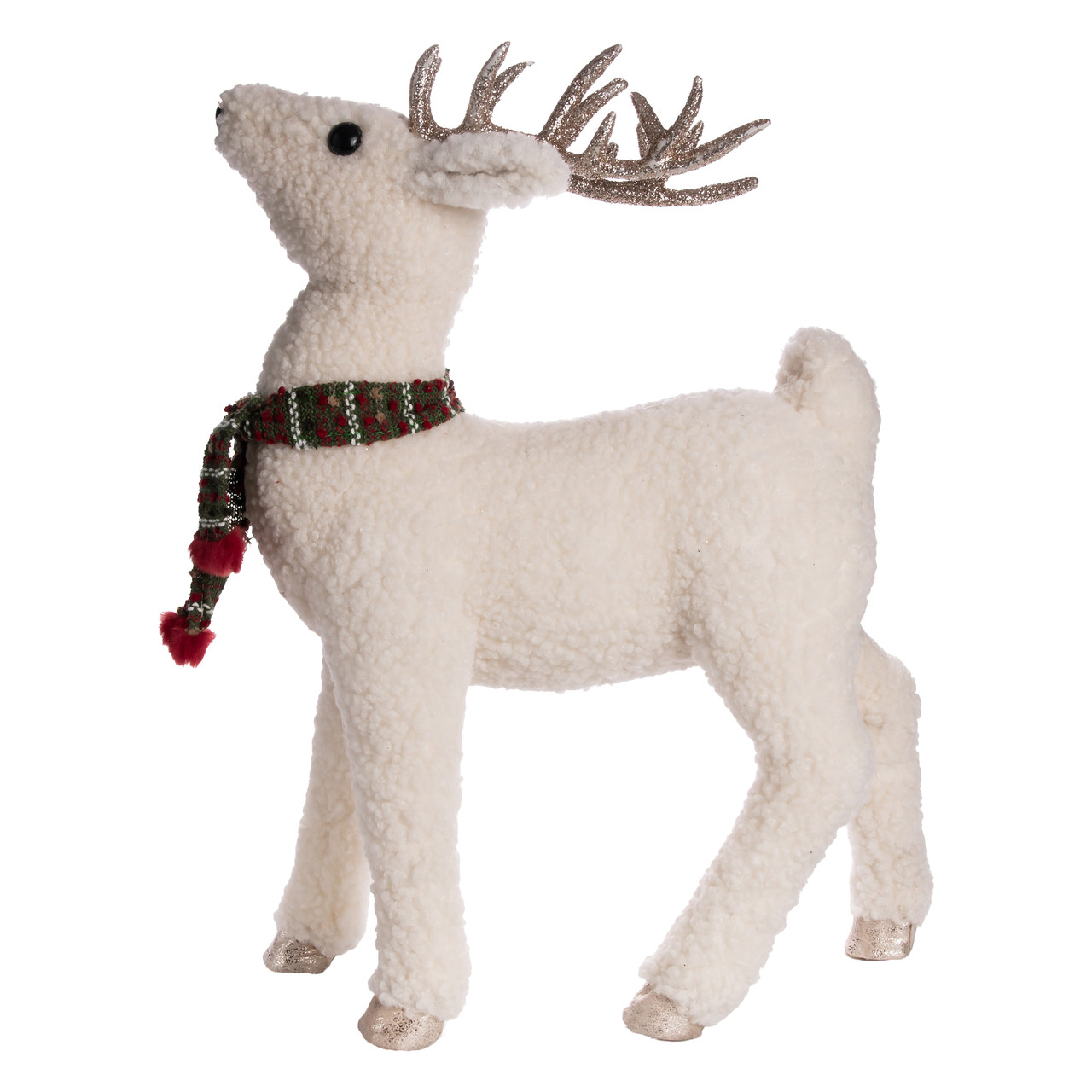 Новорічна фігура Олень іграшка 40×13×48см текстиль під ялинку, різдвяний декор прикраса для дому офісу магазину, фото 1