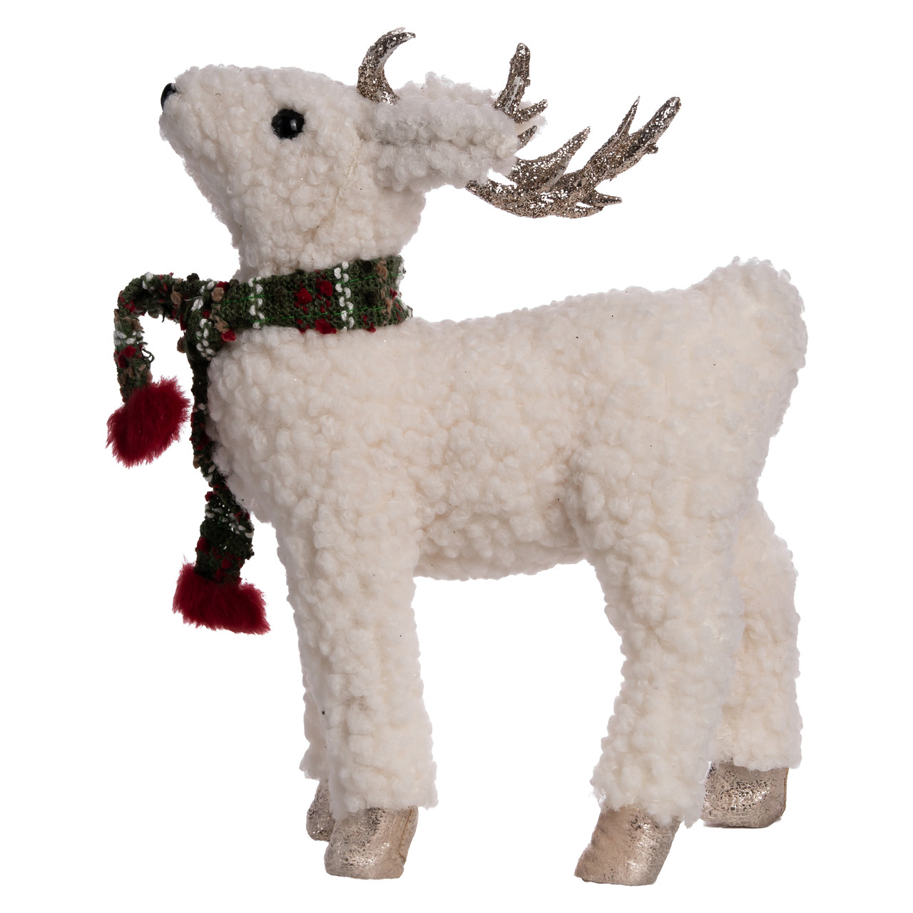 Новорічна фігура Олень іграшка 22×9×30см текстиль під ялинку, різдвяний декор прикраса для дому офісу магазину, фото 1