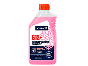 Антифриз готовий -32 °C YUKO Super G12+ (023718) Червоний, 1 л