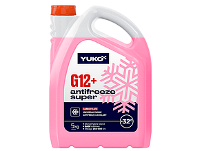 Антифриз готовий -32 °C YUKO Super G12+ (023722) Червоний, 5 л