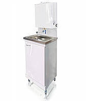 Умивальник з підігрівом для дачі.  "Мойдодир" 27л, раковина нержавіюча сталь