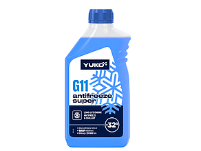 Антифриз готовий -32 °C YUKO Super G11 (023717) Синій, 1 л