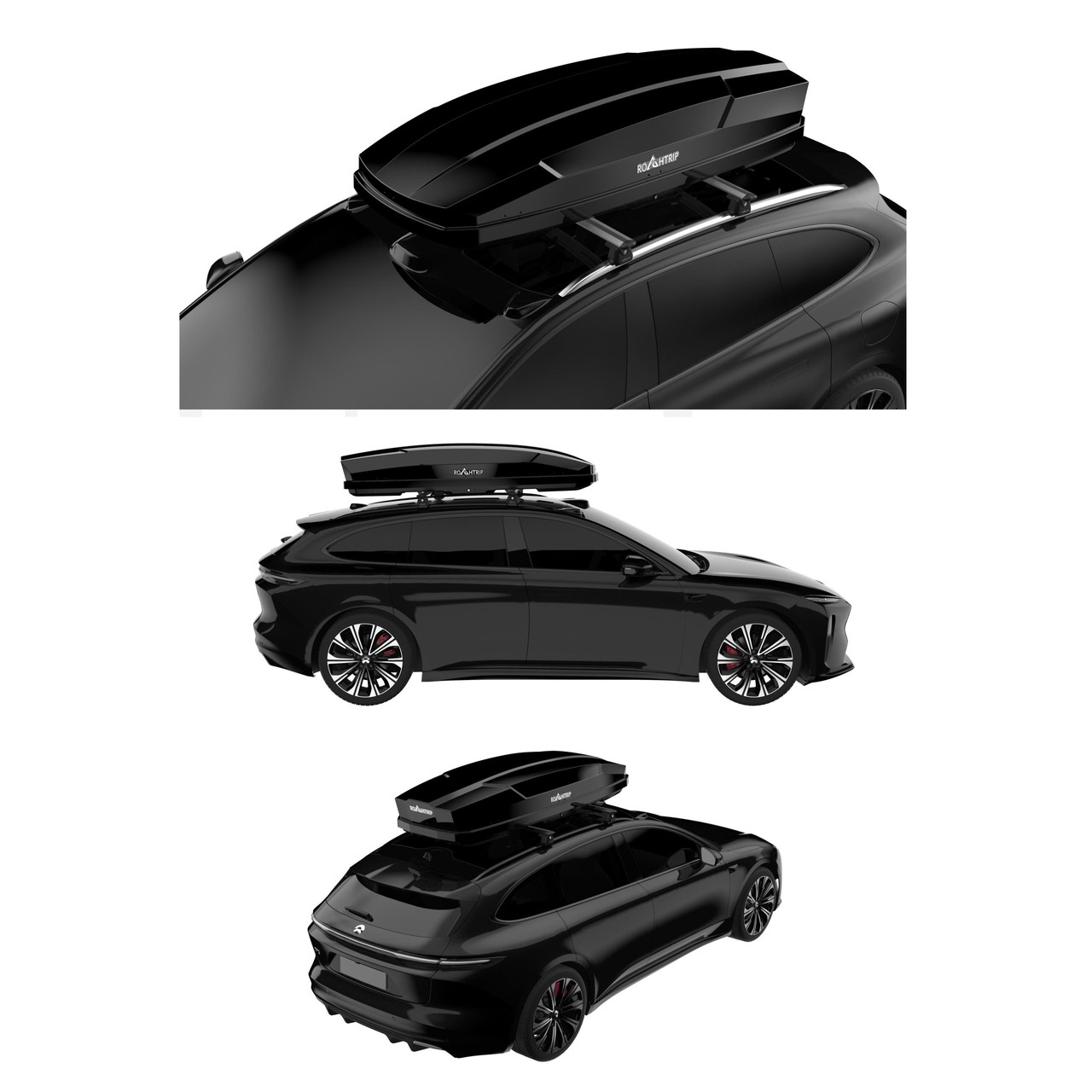 Багажник на дах ROAHTRIP Star Trace 175 ABS+PC 350л відкривання на дві сторони 174*90*36cm, фото 1