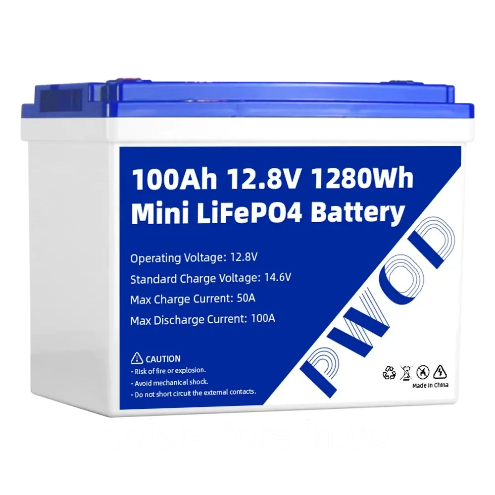 Акумулятор PWOD LiFePo4 12V 100Ah