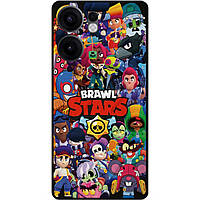 Силіконовий чохол бампер для Oppo Reno 13F з малюнком Бравл Силова Ліга Нокаут Brawl Леон Ворон