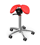 Salli Sway (Червоний екошкіра) — ергономічний стілець-сідло для активного сидіння, фото 4