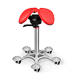 Salli Sway (Червоний екошкіра) — ергономічний стілець-сідло для активного сидіння, фото 7